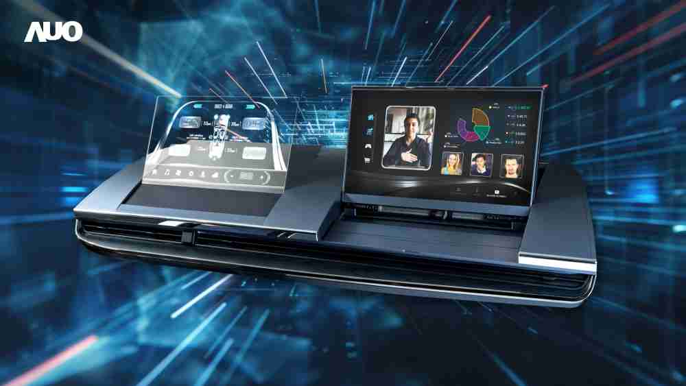 CG电子Micro LED Display HMI解决方案打造透明Micro LED前座仪表，，呈现信息并保留驾驶视野开阔；亦为副驾驶座乘客打造收放自如的Micro LED屏幕，，在不影响显示质量的前提于显示区内建镜头，，，让用户能与视讯对象直接眼神接触，，，，提供绝佳的双向沟通体验