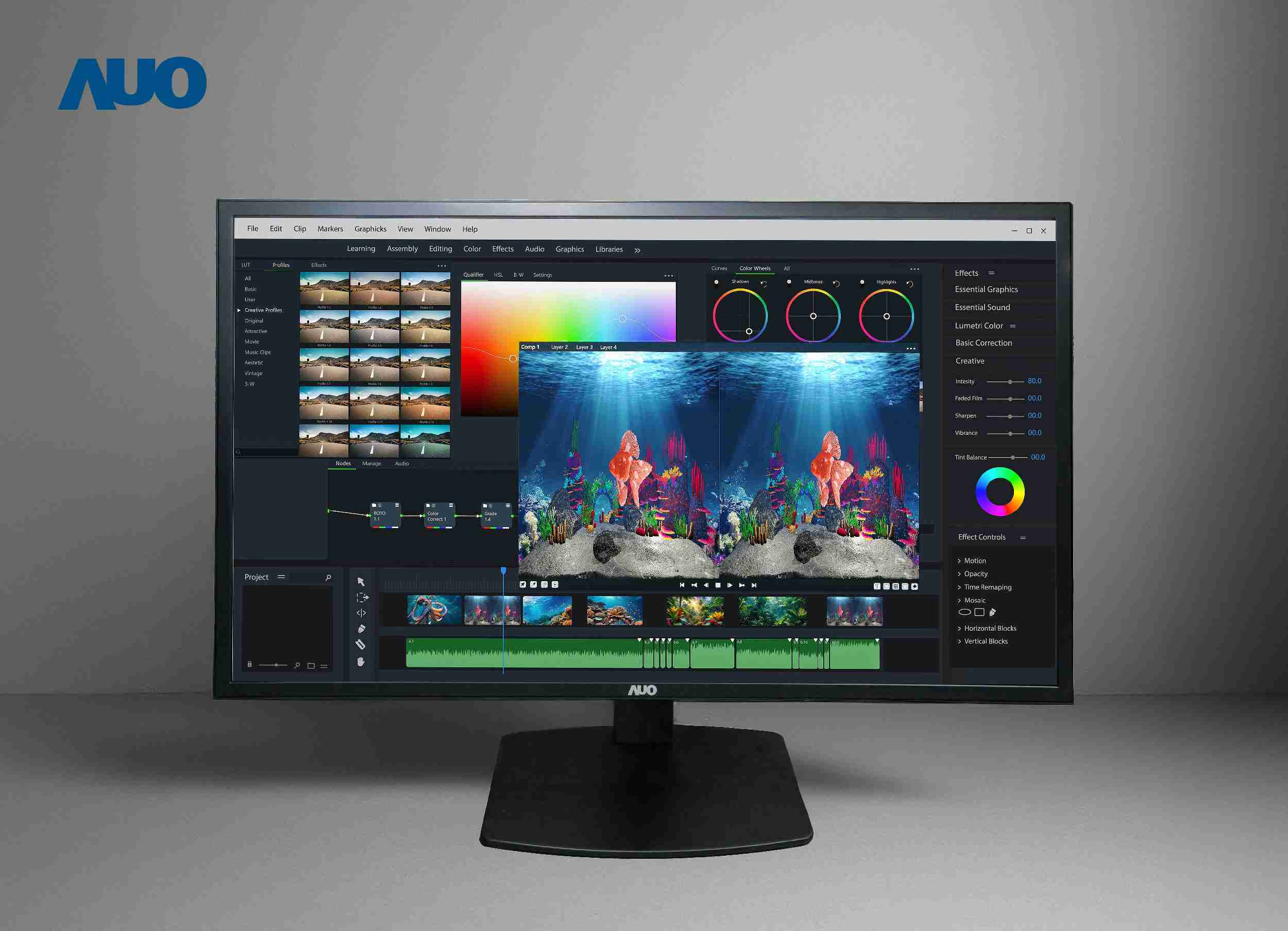 CG电子开发32吋2D/3D专业桌上型显示器，，，拥有8K4K超高分辨率，，，并以低串扰算法优化3D显示效果，，，，搭载自动眼球追踪功能，，，，能实时调整3D图像，，，，进行实时2D与3D无缝共存窗口，，，，提供图像设计工作者突破二维接口的崭新工作氛围与效率